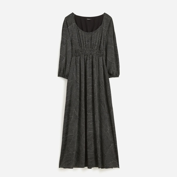 Madewell Balloon Sleeve Ruched midi dress size xxs - Picture 2 of 9